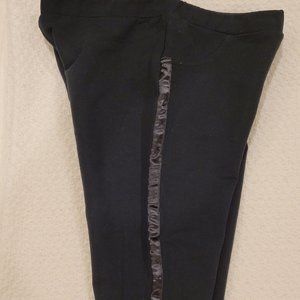 Chaps Girls Black Tuxedo Knit Pants sz. L 12-14